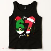 67 Christmas Funny 6-7 Meme Six Seven Xmas Tank Top thumb 2