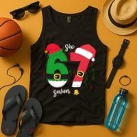 67 Christmas Funny 6-7 Meme Six Seven Xmas Tank Top thumb 4