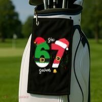 67 Christmas Funny 6-7 Meme Six Seven Xmas Golf Towel thumb 2