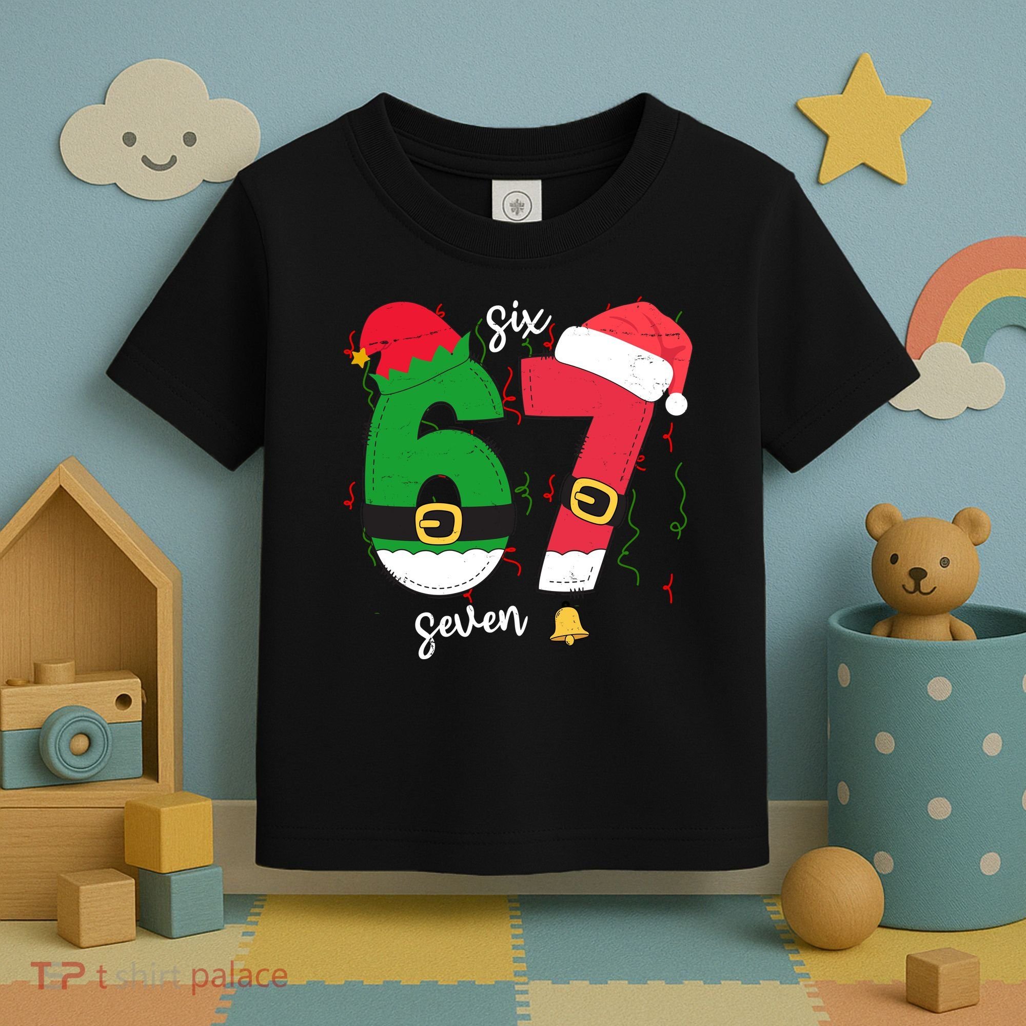 67 Christmas Funny 6-7 Meme Six Seven Xmas Toddler T-Shirt