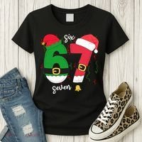 67 Christmas Funny 6-7 Meme Six Seven Xmas Women's T-Shirt thumb 3