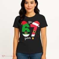 67 Christmas Funny 6-7 Meme Six Seven Xmas Women's T-Shirt thumb 4