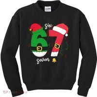 67 Christmas Funny 6-7 Meme Six Seven Xmas Kids Sweatshirt thumb 0