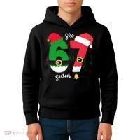 67 Christmas Funny 6-7 Meme Six Seven Xmas Kids Hoodie thumb 4