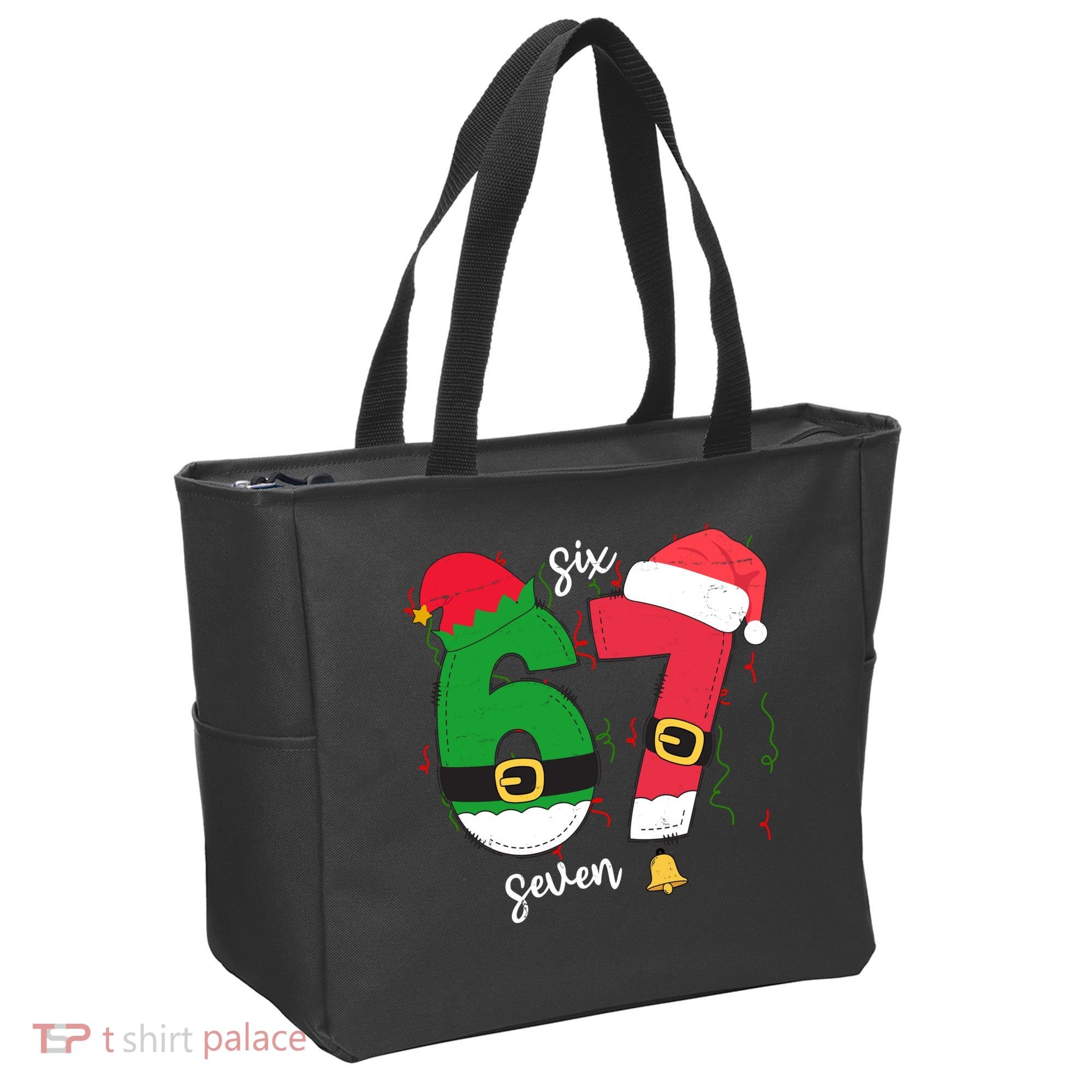 67 Christmas Funny 6-7 Meme Six Seven Xmas Tote Bag