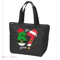 67 Christmas Funny 6-7 Meme Six Seven Xmas Tote Bag thumb 3