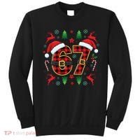67 Christmas Plaid Number Viral Meme 6-7 Six Seven Sweatshirt thumb 0