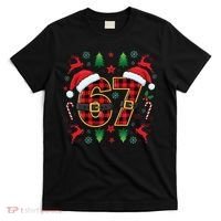 67 Christmas Plaid Number Viral Meme 6-7 Six Seven T-Shirt thumb 0