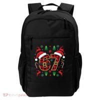67 Christmas Plaid Number Viral Meme 6-7 Six Seven Backpack thumb 0