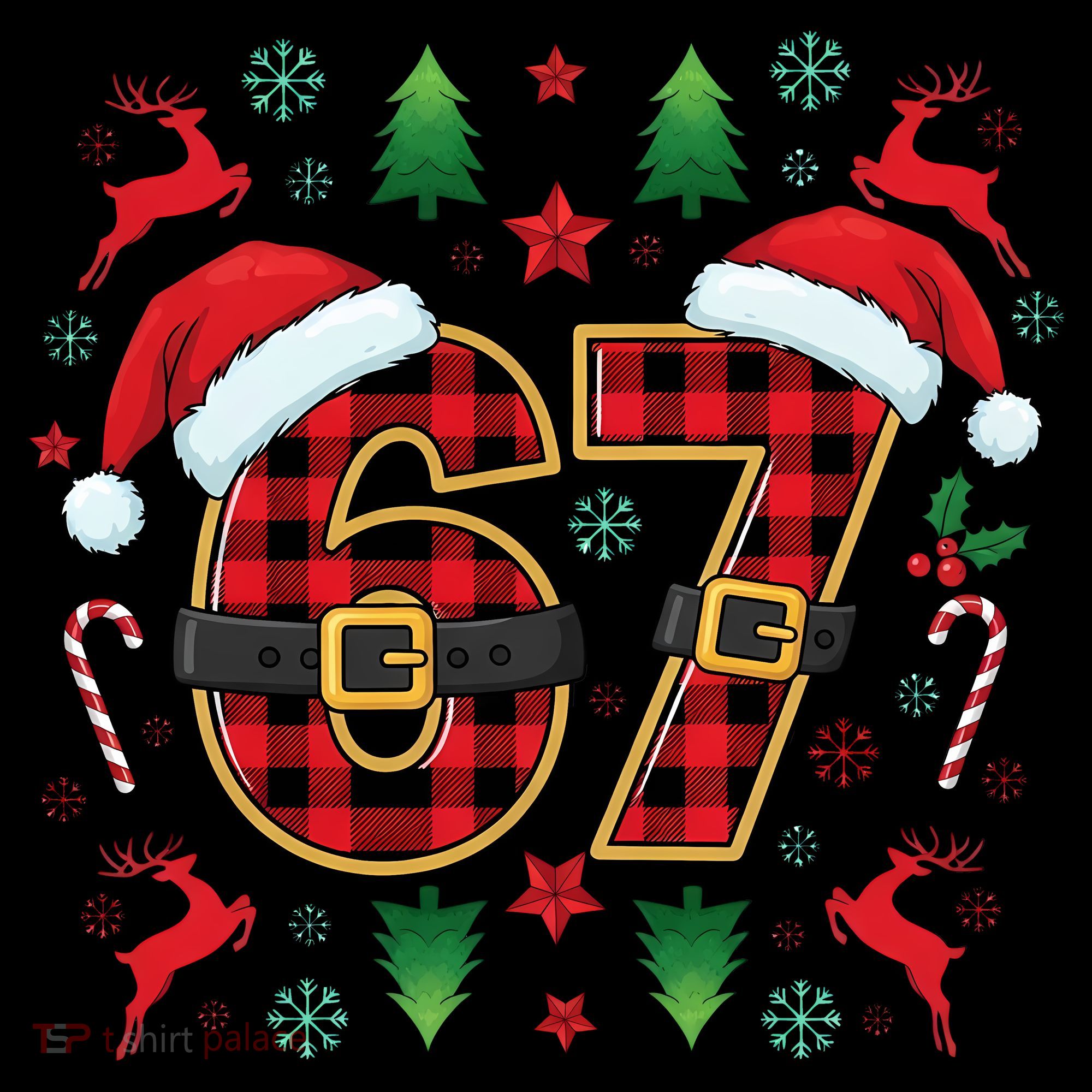 67 Christmas Plaid Number Viral Meme 6-7 Six Seven Coffee Mug