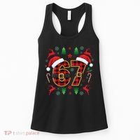 67 Christmas Plaid Number Viral Meme 6-7 Six Seven Women's Tank Top thumb 0