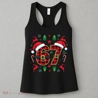 67 Christmas Plaid Number Viral Meme 6-7 Six Seven Women's Tank Top thumb 3