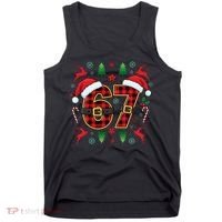 67 Christmas Plaid Number Viral Meme 6-7 Six Seven Tank Top thumb 0