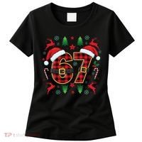 67 Christmas Plaid Number Viral Meme 6-7 Six Seven Women's T-Shirt thumb 0