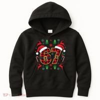 67 Christmas Plaid Number Viral Meme 6-7 Six Seven Kids Hoodie thumb 0