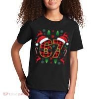 67 Christmas Plaid Number Viral Meme 6-7 Six Seven Kids T-Shirt thumb 2