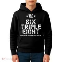 6888th Central Postal Directory Battalion 6 Triple 8th Kids Hoodie thumb 4