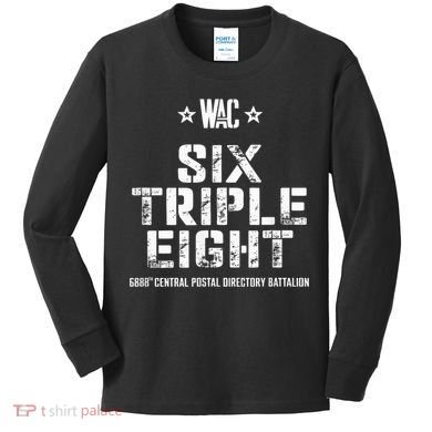 6888th Central Postal Directory Battalion 6 Triple 8th Kids Long Sleeve Shirt