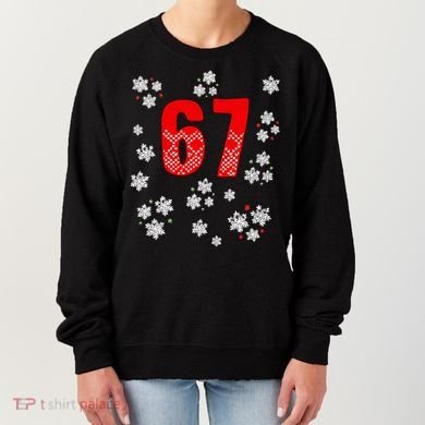 67 Christmas Snowflake Ugly Sweater 6-7 Meme Women's Sweatshirt