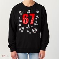 67 Christmas Snowflake Ugly Sweater 6-7 Meme Women's Sweatshirt thumb 0