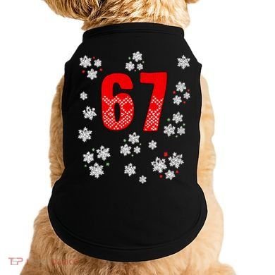 67 Christmas Snowflake Ugly Sweater 6-7 Meme Doggie Tank