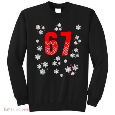 67 Christmas Snowflake Ugly Sweater 6-7 Meme Sweatshirt