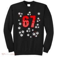 67 Christmas Snowflake Ugly Sweater 6-7 Meme Sweatshirt thumb 0