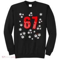 67 Christmas Snowflake Ugly Sweater 6-7 Meme Sweatshirt thumb 0