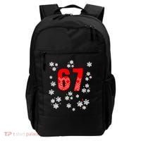 67 Christmas Snowflake Ugly Sweater 6-7 Meme Backpack thumb 0