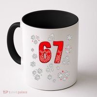 67 Christmas Snowflake Ugly Sweater 6-7 Meme Coffee Mug thumb 0