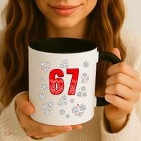 67 Christmas Snowflake Ugly Sweater 6-7 Meme Coffee Mug thumb 3