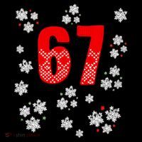 67 Christmas Snowflake Ugly Sweater 6-7 Meme Coaster thumb 2