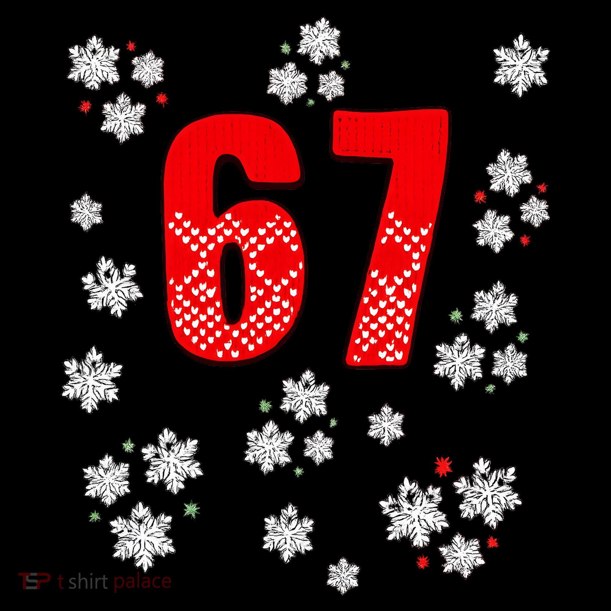 67 Christmas Snowflake Ugly Sweater 6-7 Meme Women's Tank Top