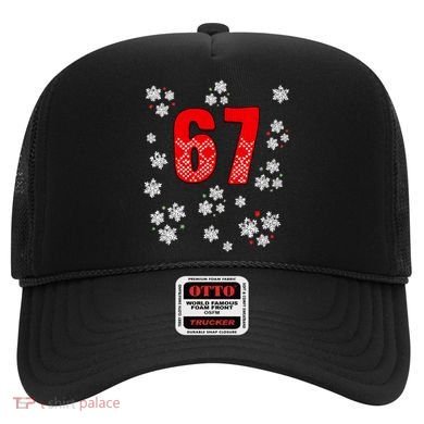 67 Christmas Snowflake Ugly Sweater 6-7 Meme Hat