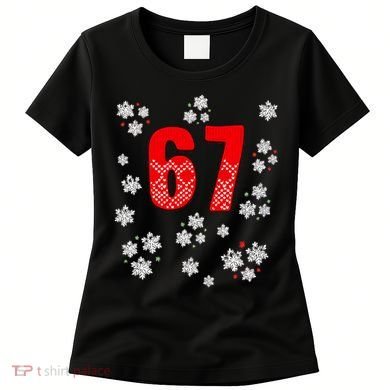 67 Christmas Snowflake Ugly Sweater 6-7 Meme Women's T-Shirt
