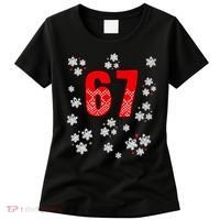 67 Christmas Snowflake Ugly Sweater 6-7 Meme Women's T-Shirt thumb 0