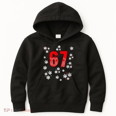 67 Christmas Snowflake Ugly Sweater 6-7 Meme Kids Hoodie