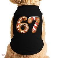 67 Christmas Six Seven Funny Meme Gingerbread Cookies Doggie Tank thumb 0
