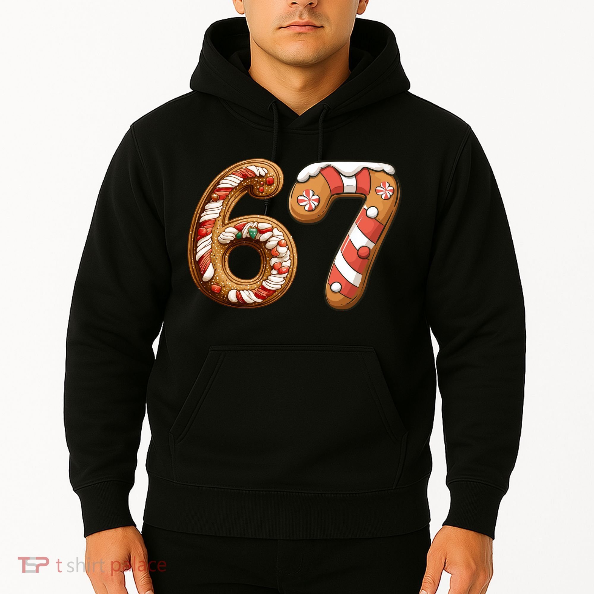 67 Christmas Six Seven Funny Meme Gingerbread Cookies Hoodie