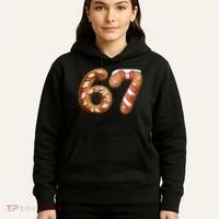 67 Christmas Six Seven Funny Meme Gingerbread Cookies Hoodie thumb 5