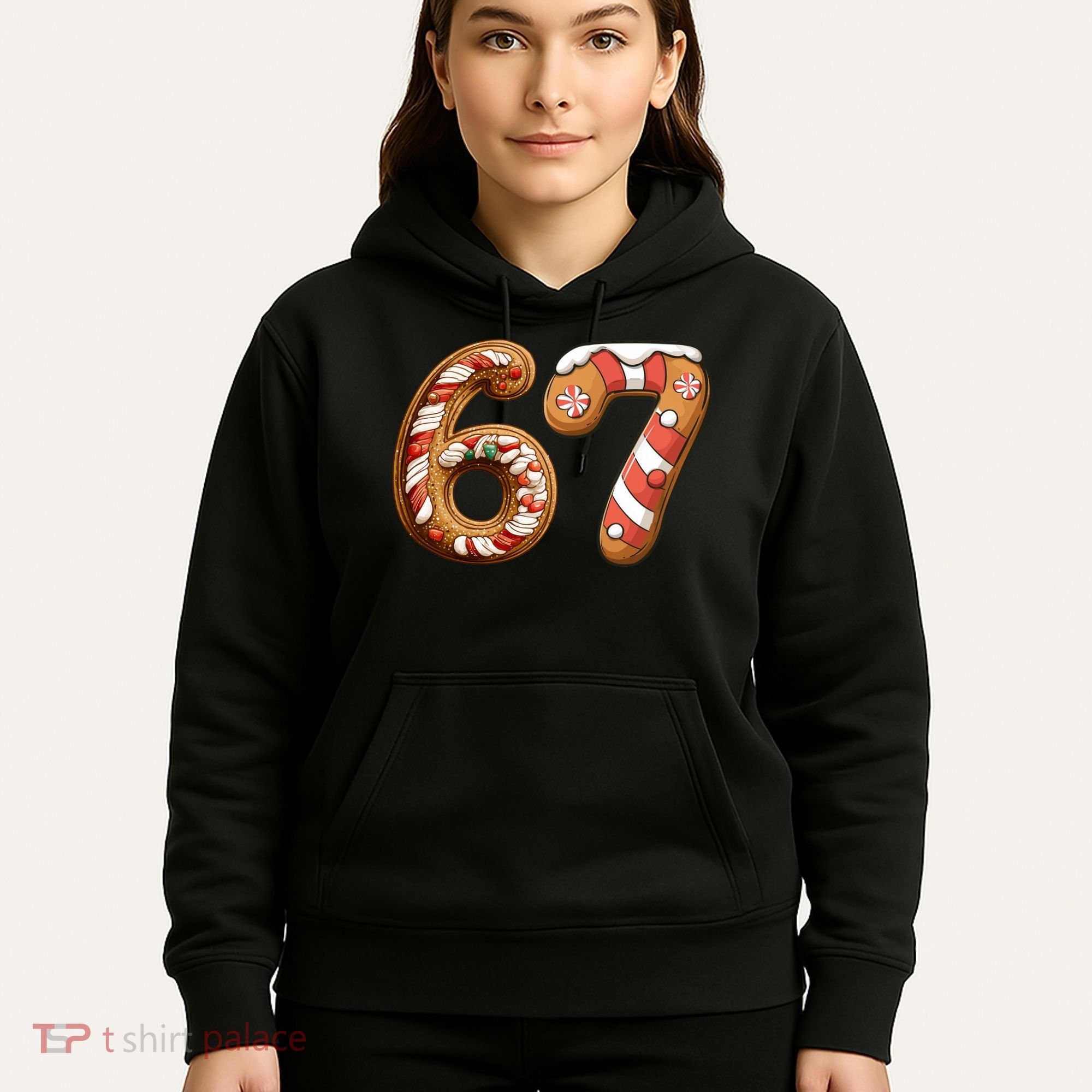 67 Christmas Six Seven Funny Meme Gingerbread Cookies Hoodie