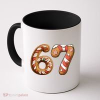 67 Christmas Six Seven Funny Meme Gingerbread Cookies Coffee Mug thumb 0