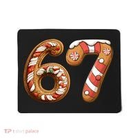 67 Christmas Six Seven Funny Meme Gingerbread Cookies Mousepad thumb 0