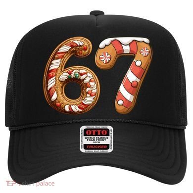 67 Christmas Six Seven Funny Meme Gingerbread Cookies Hat