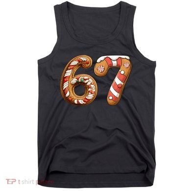 67 Christmas Six Seven Funny Meme Gingerbread Cookies Tank Top