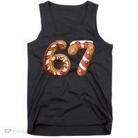 67 Christmas Six Seven Funny Meme Gingerbread Cookies Tank Top thumb 0
