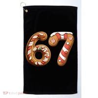67 Christmas Six Seven Funny Meme Gingerbread Cookies Golf Towel thumb 0