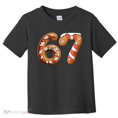 67 Christmas Six Seven Funny Meme Gingerbread Cookies Toddler T-Shirt