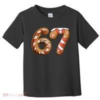 67 Christmas Six Seven Funny Meme Gingerbread Cookies Toddler T-Shirt thumb 0