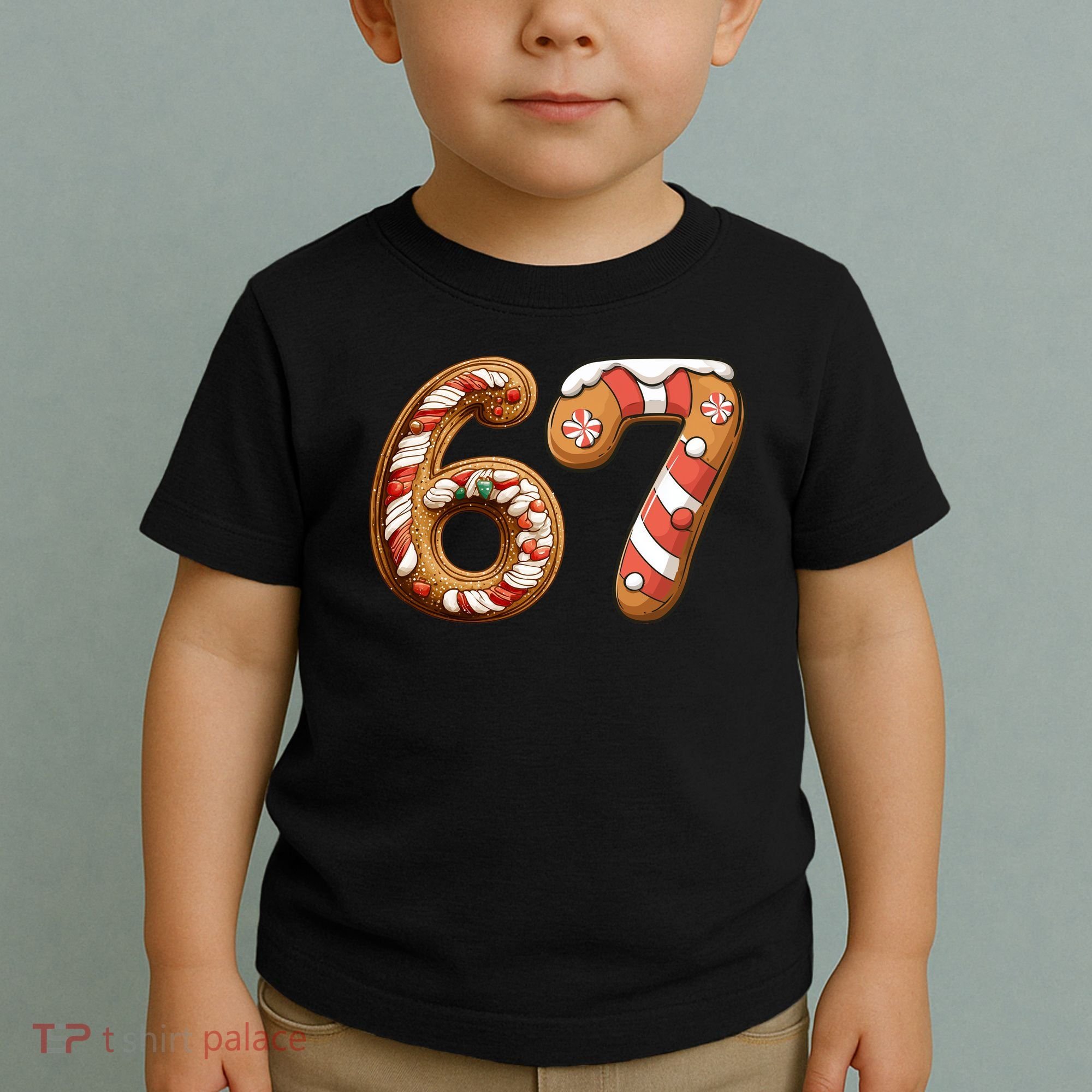 67 Christmas Six Seven Funny Meme Gingerbread Cookies Toddler T-Shirt